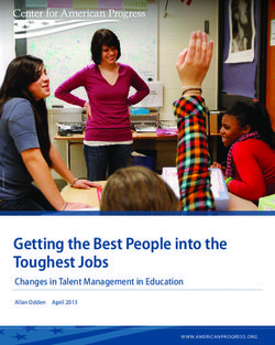 Getting the Best People into the Toughest Jobs - Changes in Talent Management in Education