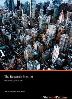 The Research Monitor December Quarter 2017 - Shaw and Partners