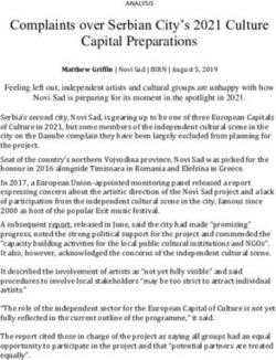 Complaints over Serbian City's 2021 Culture