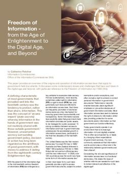 Freedom of Information - from the Age of Enlightenment to the Digital Age, and Beyond - OIC(WA)