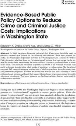 Policy Options to Reduce Crime and Criminal Justice Costs: Implications in Washington State
