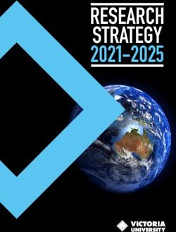 RESEARCH STRATEGY 2021-2025 - Victoria University