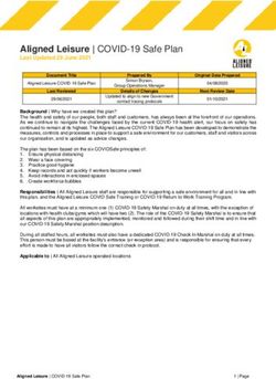 Aligned Leisure | COVID-19 Safe Plan - Last Updated 29 June 2021 - Community Bank Stadium