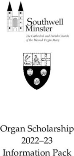 Organ Scholarship 2022-23 Information Pack - Southwell ...
