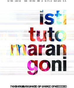 The Short Courses Admission Pack 2018-19 - MILANO - Istituto Marangoni