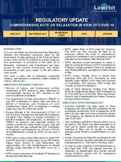 REGULATORY UPDATE COMPREHENSIVE NOTE ON RELAXATION IN VIEW OF COVID-19 - Lawrbit Regulatory Updates