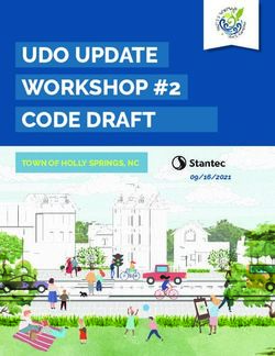 UDO UPDATE WORKSHOP #2 CODE DRAFT - TOWN OF HOLLY SPRINGS, NC 09/16/2021 - Holly Springs ...