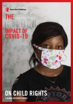 ON CHILD RIGHTS - THE COVID-19 IMPACT OF - Save the Children's Resource Centre