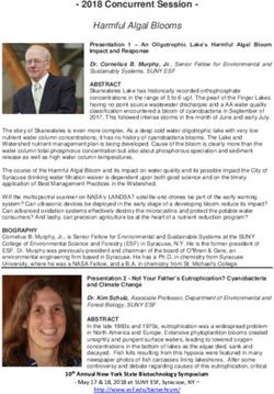 2018 Concurrent Session - Harmful Algal Blooms - SUNY ESF