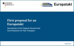 First proposal for an Europatakt - Secretariat of the Federal Government Commissioner for Rail Transport - BMVI