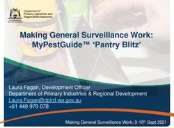 MAKING GENERAL SURVEILLANCE WORK: MYPESTGUIDE 'PANTRY BLITZ' - LAURA FAGAN, DEVELOPMENT OFFICER DEPARTMENT OF PRIMARY INDUSTRIES & REGIONAL ...