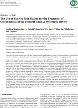 Review Article The Use of Platelet-Rich Plasma for the Treatment of Osteonecrosis of the Femoral Head: A Systematic Review - Hindawi