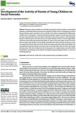 Development of the Activity of Parents of Young Children on Social Networks - MDPI