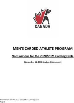 MEN'S CARDED ATHLETE PROGRAM - Nominations for the 2020/2021 Carding Cycle (November 11, 2020 Updated Document) - Boxing Canada