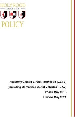 Academy Closed Circuit Television (CCTV) (including Unmanned Aerial Vehicles - UAV) Policy May 2018 Review May 2021 - Holyrood Academy