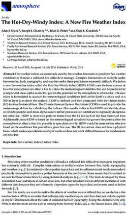 The Hot-Dry-Windy Index: A New Fire Weather Index - MDPI