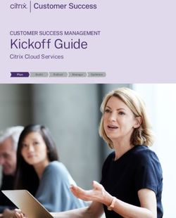 Kickoff Guide Citrix Cloud Services - CUSTOMER SUCCESS MANAGEMENT - Citrix Cloud Success Center