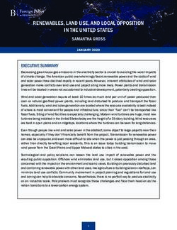 RENEWABLES, LAND USE, AND LOCAL OPPOSITION IN THE UNITED STATES