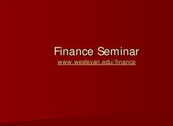 Finance Seminar www.wesleyan.edu/finance - Wesleyan University