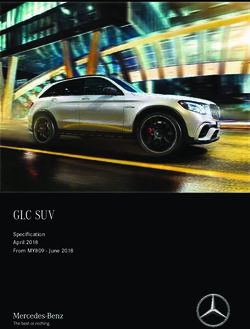 GLC SUV Specification April 2018 From MY809 - June 2018 - Mercedes-Benz Australia