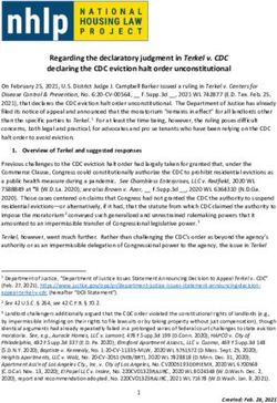 Regarding the declaratory judgment in Terkel v. CDC declaring the CDC eviction halt order unconstitutional