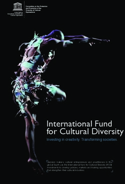 International Fund for Cultural Diversity - UNESCO