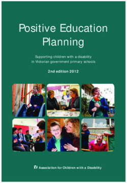 Positive Education Planning