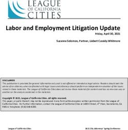 Labor and Employment Litigation Update - Friday, April 30, 2021 Suzanne Solomon, Partner, Liebert Cassidy Whitmore - League of ...