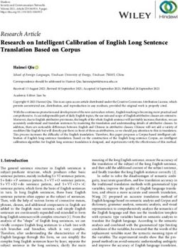 Research on Intelligent Calibration of English Long Sentence Translation Based on Corpus - Hindawi.com