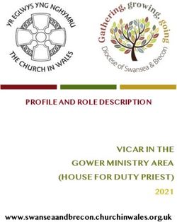 VICAR IN THE GOWER MINISTRY AREA (HOUSE FOR DUTY PRIEST) 2021 - PROFILE AND ROLE DESCRIPTION - www.swanseaandbrecon.churchinwales.org.uk