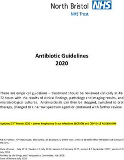 Antibiotic Guidelines 2020 - North Bristol NHS Trust