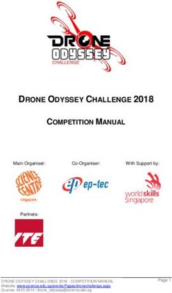 DRONE ODYSSEY CHALLENGE 2018 COMPETITION MANUAL - Science Centre Singapore