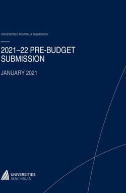 2021-22 PRE-BUDGET SUBMISSION - JANUARY 2021 UNIVERSITIES AUSTRALIA SUBMISSION - 2021-22 Pre-Budget Submissions