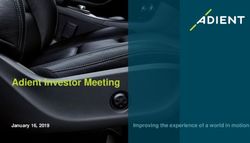 Adient Investor Meeting - Improving the experience of a world in motion - Adient Investor Relations