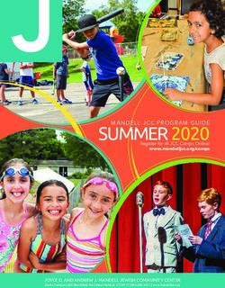 SUMMER 2020 Register for all JCC Camps Online! - www.mandelljcc.org/camps - Mandell JCC