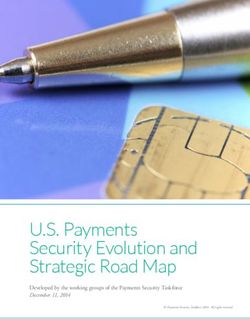 U.S. Payments Security Evolution and Strategic Road Map - Developed by the working groups of the Payments Security Taskforce December 11, 2014
