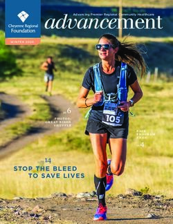 Advancement - STOP THE BLEED TO SAVE LIVES pg.14 - Cheyenne Regional Medical ...