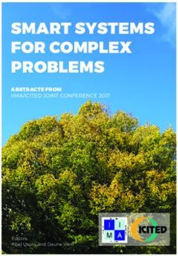 SMART SYSTEMS FOR COMPLEX PROBLEMS - IITEDA
