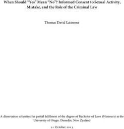 When Should "Yes" Mean "No"? Informed Consent to Sexual Activity, Mistake, and the Role of the Criminal Law