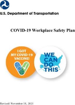 COVID-19 Workplace Safety Plan - Revised: November 18, 2021 - Department of ...