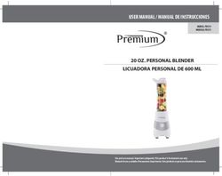 USER MANUAL / MANUAL DE INSTRUCCIONES - Premium ...