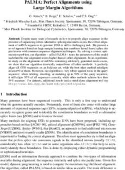 PALMA: Perfect Alignments using Large Margin Algorithms