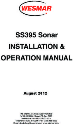 INSTALLATION & OPERATION MANUAL - SS395 Sonar - August 2012 WESTERN MARINE ELECTRONICS