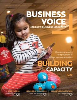 BUILDING CAPACITY Ulnooweg unlocks the potential of Indigenous communities - Halifax Chamber of Commerce
