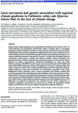 Gene movement and genetic association with regional climate gradients in California valley oak (Quercus lobata Ne e) in the face of climate change ...