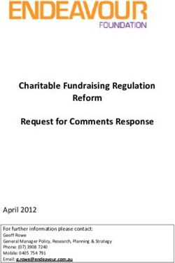 Charitable Fundraising Regulation Reform Request for Comments Response - Treasury