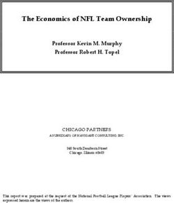 The Economics of NFL Team Ownership - Professor Kevin M. Murphy Professor Robert H. Topel