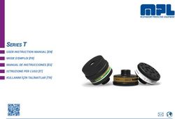 SERIES T USER INSTRUCTION MANUAL EN MODE D'EMPLOI FR MANUAL DE INSTRUCCIONES ES ISTRUZIONE PER L'USO IT KULLANIM İÇİN TALİMATLAR TR ...