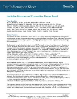 Heritable Disorders of Connective Tissue Panel - GeneDx