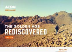 TSX.V: AAN www.atonresources.com - APRIL 2019 - Aton Resources